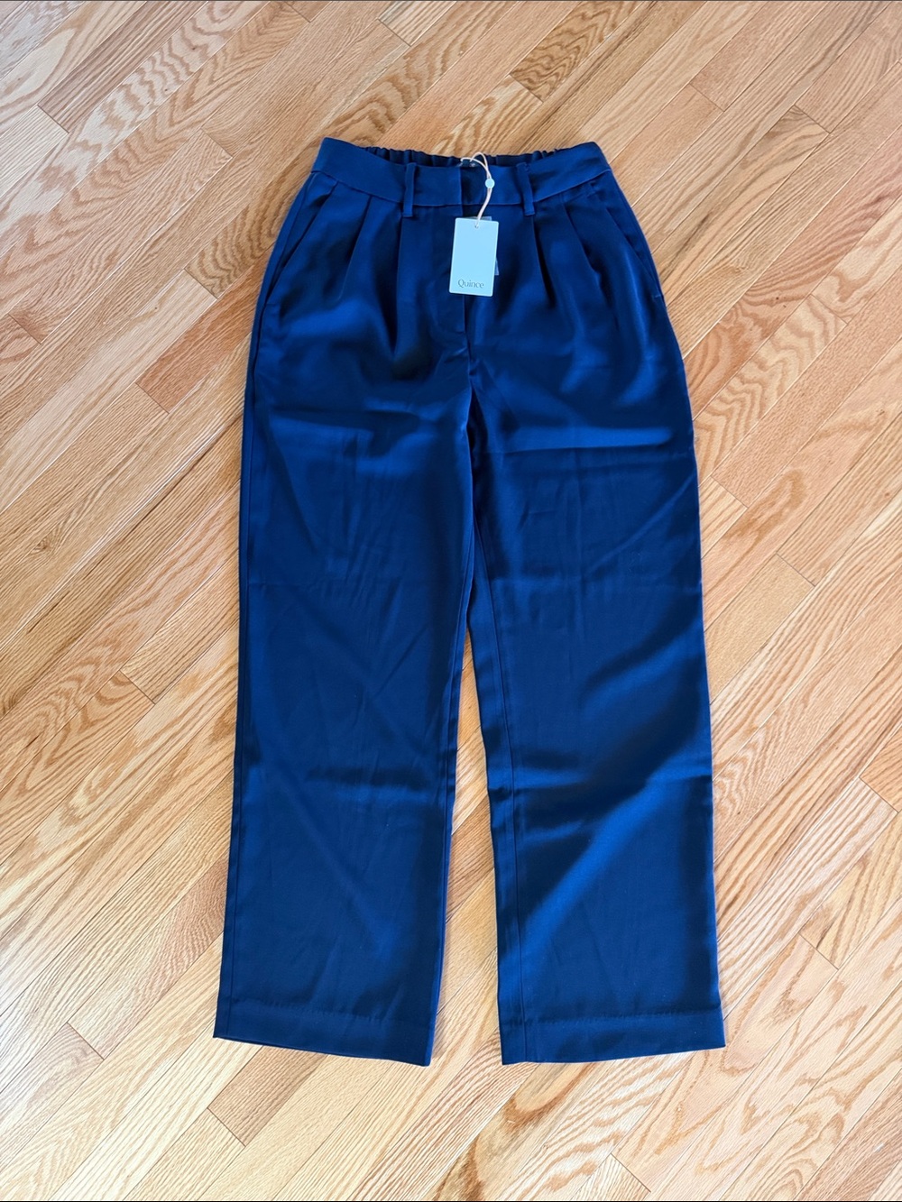 Quince Navy Wide Leg Pants - Size 4/30" inseam